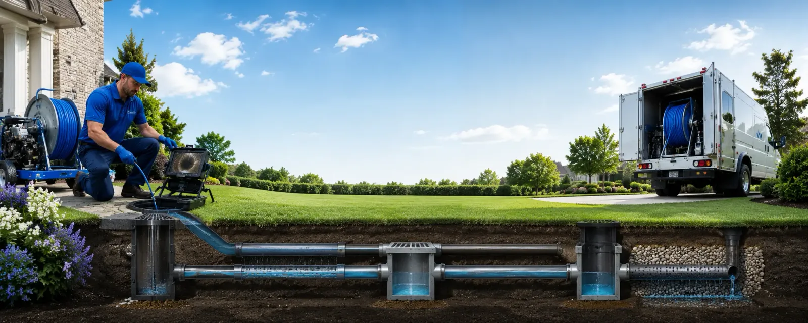 Outdoor drain cleaning information for Energy, IL
